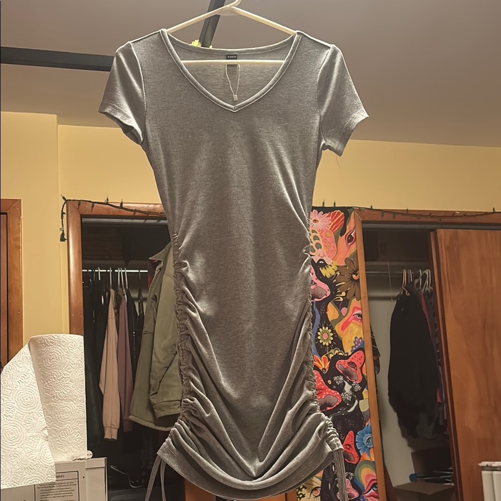 SHEIN Heather Gray Knit Top